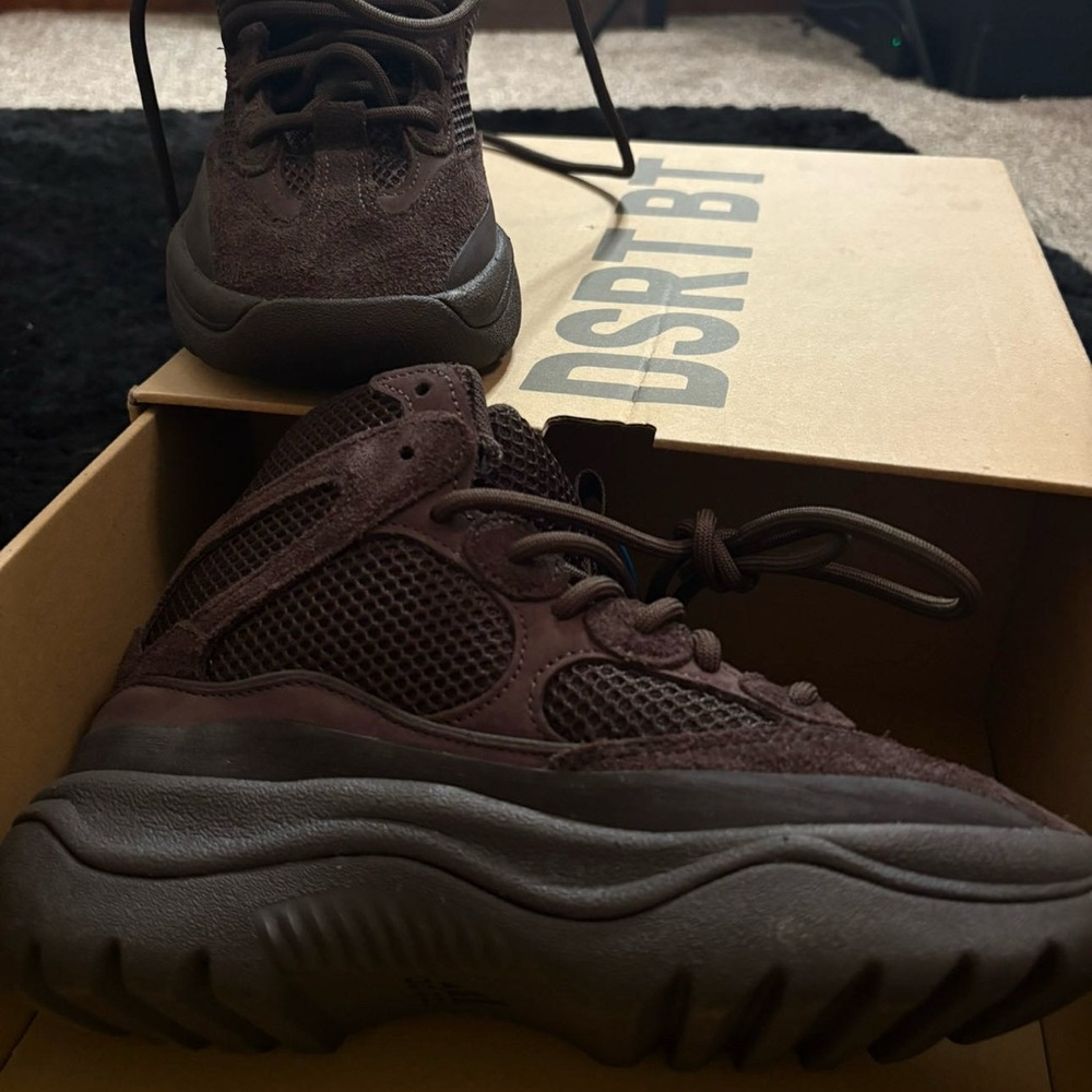 brand new  Adidas Dark Brown YZY Desert Boots men 4 women 5.5